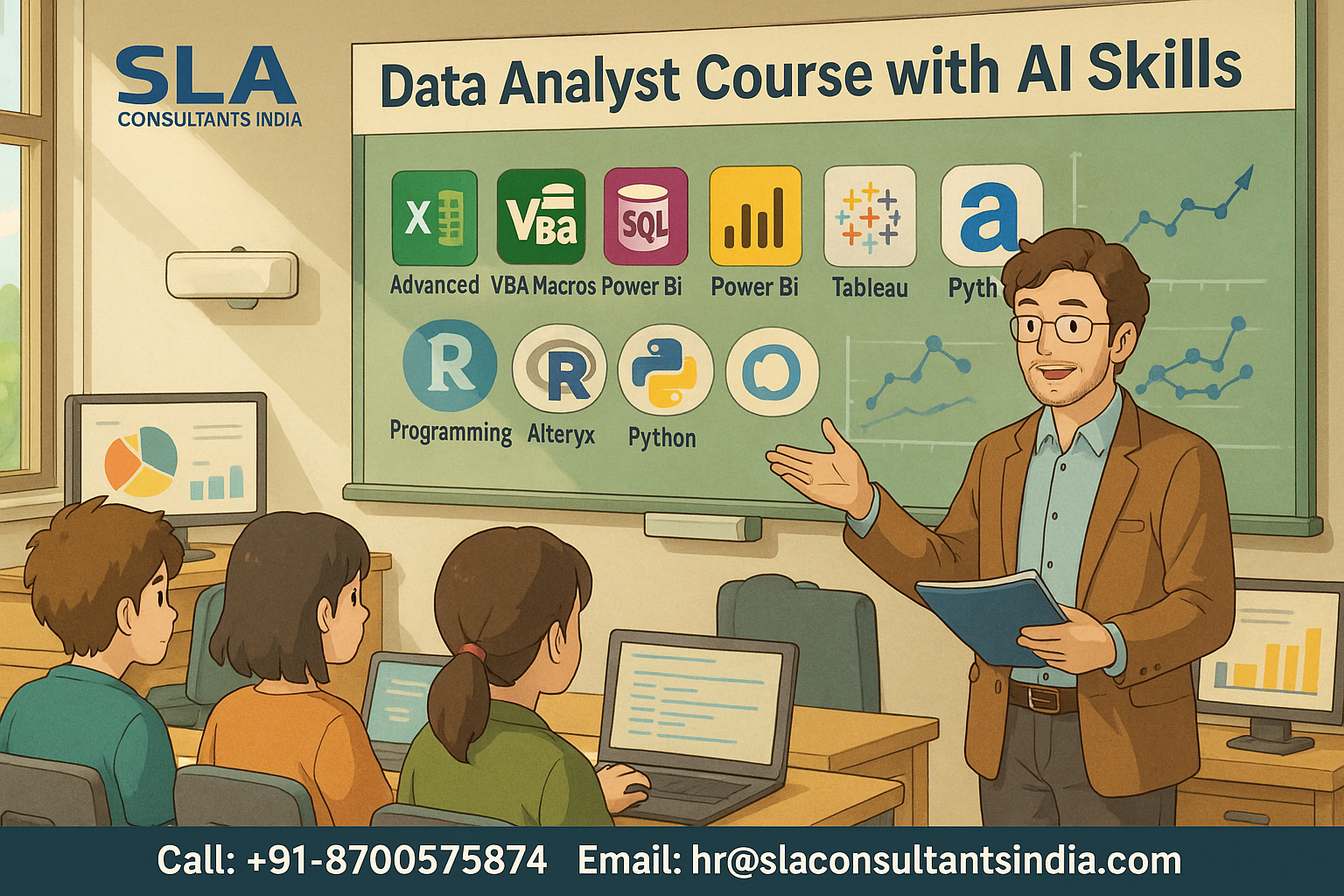 Placement Guaranteed Data Analyst Course, Best Institute in Delhi NCR, Join Free Online Workshop by by SLA Consultants India