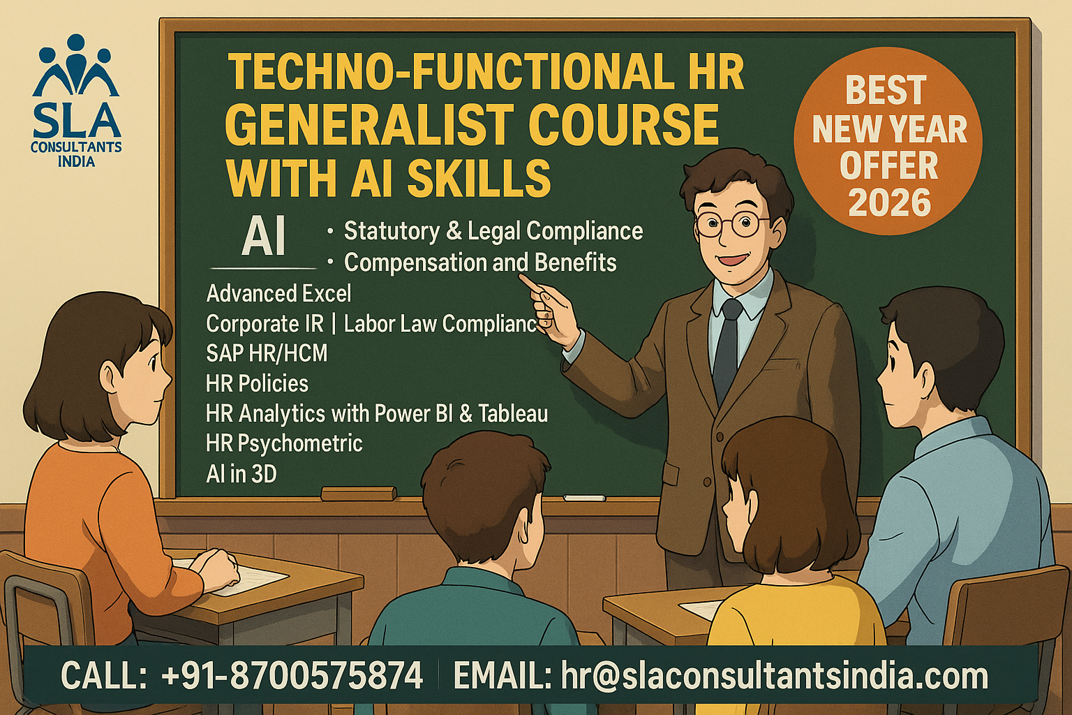 Human Resource Diploma Course, Delhi, Noida, Ghaziabad, Gurgaon, HR Classes, SAP HCM Training,”New Year Offer 2026″